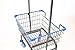 Cart&supply Coin Laundry Cart, Laundry Cart with Double Pole Rack [Metal Gray]