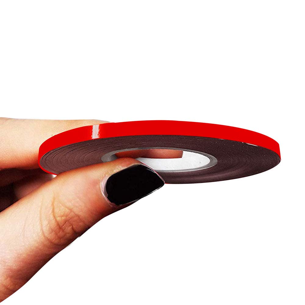 4R Quattroerre.it 10453 Trim Stripes Adhesive Strips for Cars, Red, 3 mm x 10 mt