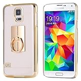 Samsung Galaxy Note 4 Ring Stand Case-Aurora Soft Slim TPU Case Cover for Samsung Galaxy Note 4 with 360 Degree Rotating Ring Stand (Samsung Note 4 Gold)