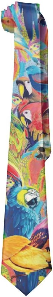 Parrot Nest Toco Toucan Gentleman Cool Fashion Tie Classic Stripe Men's Necktie