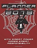 Planner 2019 With Great Power Comes Great Responsibility: 12-Month Daily Weekly Monthly Planner 2019, Superhero Quote, Planner For Gift, Schedule, ... 154 Pages, Agenda and Calendar - (8,50x11,00) by 