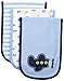 Gerber Unisex-Baby 3-pack Terry Burp Cloth bibs, Transportation, 18 x 6.25 US