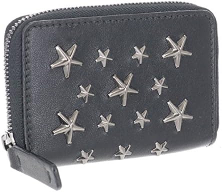 Amazon Jimmy Choo ジミーチュウ 小銭入れ メンズ Biker Leather With Stars コインケース Black Gunmetal Malone Bls 0050 並行輸入品 小銭入れ