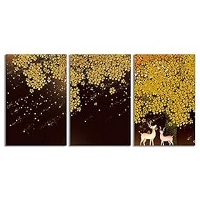 NWT Canvas Wall Art Abstract Forests Painting Artwork...