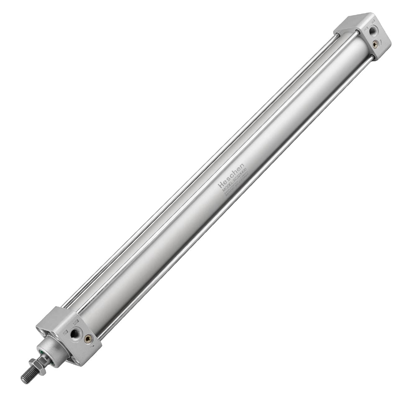 Heschen Pneumatic Standard Cylinder, SC 32-400, PT1/8'' Port, 32mm Bore, 400mm Stroke, Single Rod Double Action