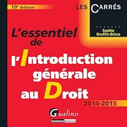 L' essentiel de l'introduction générale au droit