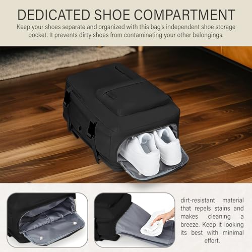Luggage Travel Bag Backpack for Men and Women, Large Capacity Laptop Compartment, Carry On, Anti-Theft, Waterproof, Airline Approved, Travel Backpack with USB Charging Port