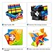 Bfull Cube Set 1 Speed Cube Set, 3x3x3 Magic Cube Set of Torsion Twisted Cube and Colorful Cube Puzzle Toy for Kids and Adults