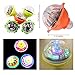 Toy Cubby Light-up Flashing LED Spinning Top Glowing Lights Rotating Peg - 6 Pieces
