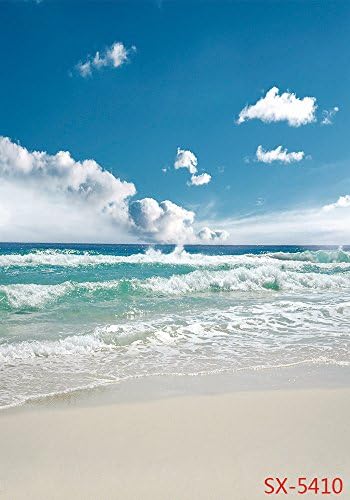 Color Your World 5x7ft Vinyl Thin Pictorial Cloth Computer Printed Party Photography Background Summer Holiday Sea Beach Photo Studio Props Backdrops