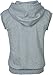 Angel Cola Men's Sleeveless Hoodie Zip Up Vest PT601 N.Light Gray S
