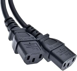 Computer Power Splitter Cord, NEMA 5-15P to 2X C13