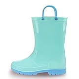 EUXTERPA Boys Girls Waterproof Rain Boots Kids
