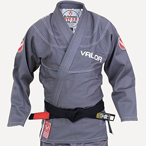 Kids Valor Victory 2.0 Premium BJJ GI - Gray | FREE White Belt