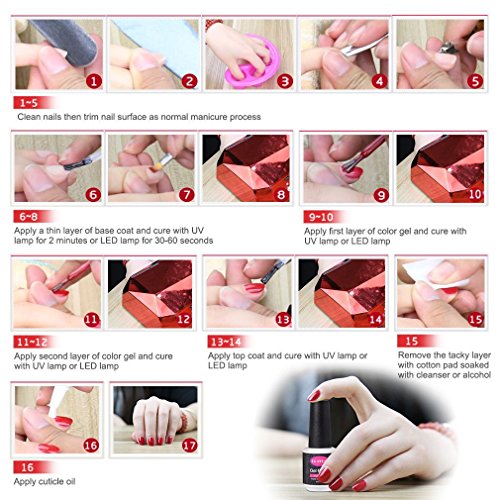CLAVUZ Burgundy Nail Polish Soak Off UV LED Gel Nail Varnish Professional Salon Beauty Manicure Art Lacquer 8ML