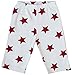 GOTS Certified Organic Cotton Clothing Baby Pants (White-Red, 3-6m)