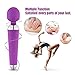 COCHING Cordless Electric Wand Massager G Spot Stimulation Vibrator for Women 100% Waterproof Rechargeable Powerful Massage Wand with 16 Speed Vibrating Patterns Muscle Aches Whisper Quite â€“ Purple