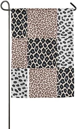 Inspirational Animal Print Patchwork Family Party Home Yard House Garden Flags 12 X 18 All-Weather Polyester Banners