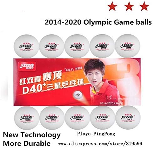 Mxfz balls 3つ星dingning D40 卓球ボール材質プラスチックポリピンポン玉 Color