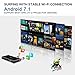 Mini Projector, Hudii Android 7.1 Portable Wi-Fi Smart Projector with 4200mAh Battery, 100 ANSI Lumen Wireless DLP Projector 1080P with Tripod, 120″ Wi-Fi Screen Mirroring – 2 Years Warrantythumb 1