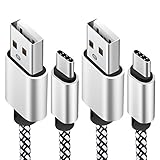 USB Type C Cable, (2-PACK 3.3FT)USB C to USB A Charger Cable Nylon Braided Fast Charging Sync Cord for Samsung Galaxy Note 8, S9 S8 Plus, LG V20 G5 G6, Google Pixel 2 xl,Nexus 5X/6P, Nintendo Switch
