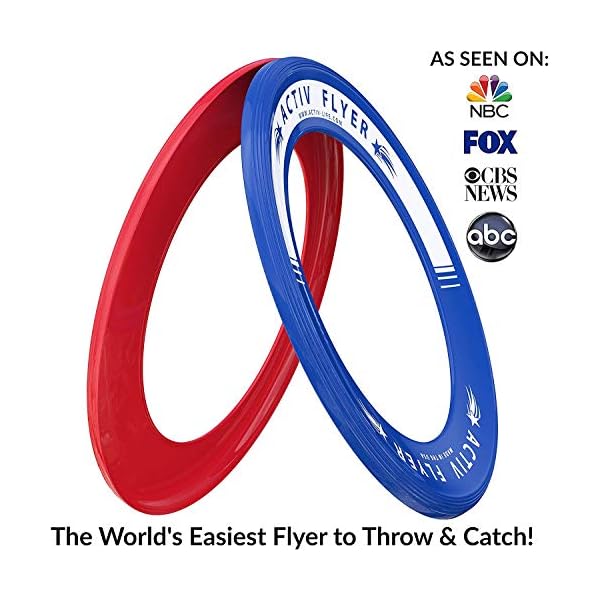 Activ Life Best Kid's Flying Rings [2 Pack] Fly Straight & Don’t Hurt - 80% Lighter Than Standard Flying Discs - Replace Screen Time with Healthy Family Fun - Get Outside & Play! - Made in USA