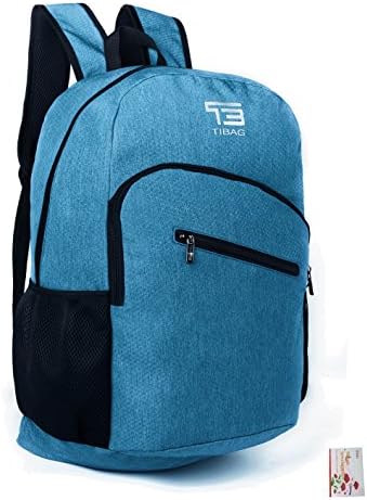 SOMISS 15/25/30/35L Water Resistant Lightweight Packable Foldable Daypack Backpack (35L, LIGHT BLUE)