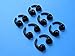 12pcs: 6 Pairs S/M/L (B) Left and Right Side Ear Stabilizers Helper Eartips for Jaybird Bluebuds X Premium Bluetooth In Ear Earphones / Headphones