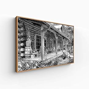 Canvas Wall Art for Living Room, Bedroom Black and White Construction Framed Canvas Prints for Home Decoration Ready to Hang - 16x24 inches
