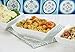 DOWAN Porcelain Bowl Set - Square Serving Bowls For Cereal, Soup, Set of 3, White (24-Ounce)