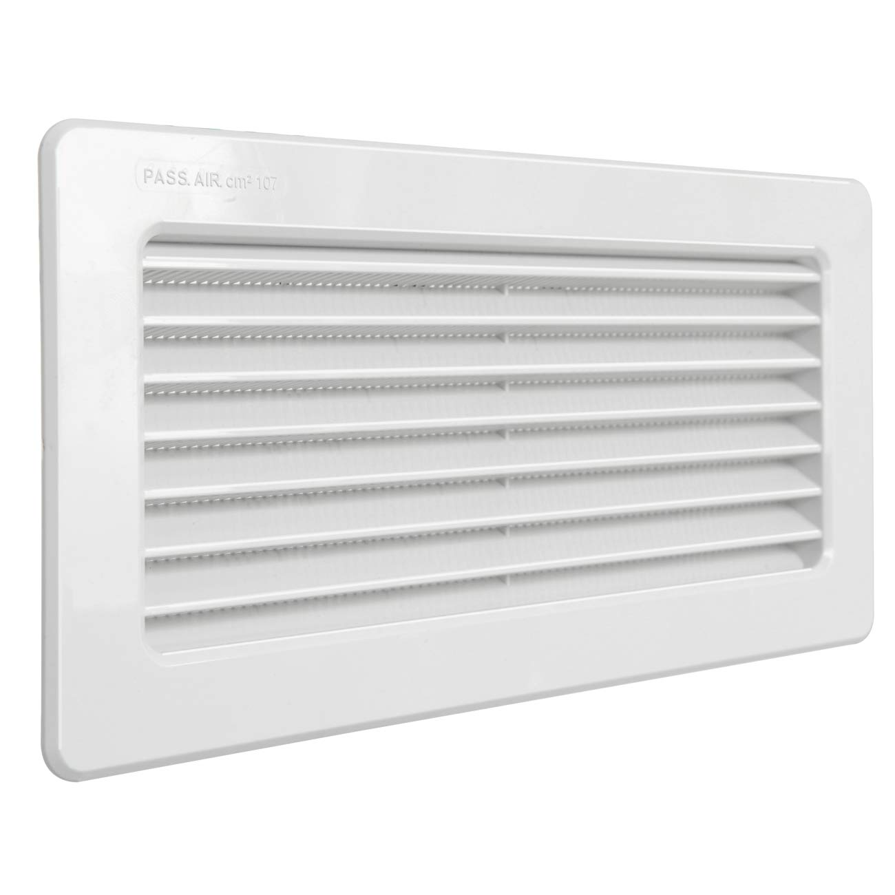 La Ventilazione C229RB Grille with Insect net 256x126 mm ABS recessed White