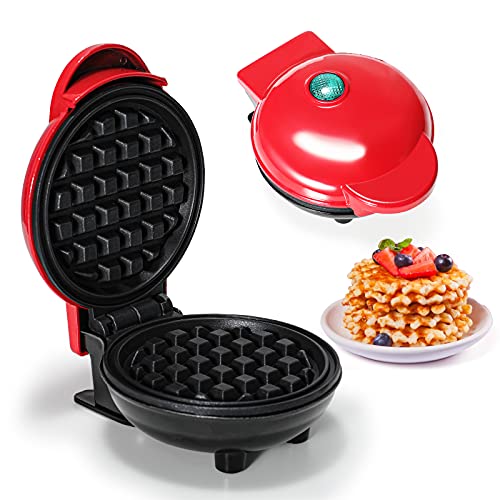 Mini waffle maker, 4 inch Portable Electric NonStick Waffle Iron