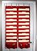 COMPONO Wall Storage Pocket Charts (10 Pocket - 2 Pack, Red) File Organizers with Free Bonus 6 Door Hangers. Best Pocket Chart for School, Classroom, Home or Office. Wall Pocket Chart Organizer