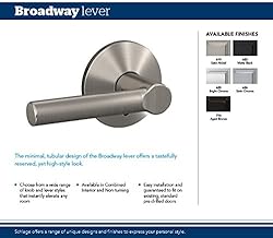 Schlage Custom FC21 BRW 716 KIN Broadway Lever with