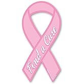 Breast Cancer Find a Cure Ribbon Magnet by Magnet America is 8