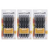 Uni-Ball Signo 307 Retractable Gel Ink Rollerball Pen, 0.7mm, Medium Point, Black Ink, 27-Count