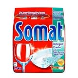 Somat Dishwasher Detergent - Powder with Active Oxygen - Works in all Dishwashers including Miele, Bosch, Fisher & Pakel, Kenmore, Electrolux, GE & more