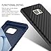 Galaxy Note 7 Case, Samsung Galaxy Note 7 Case, WWW [Shockproof Series] Textured Pattern Grip Cover Bumper Case Shockproof Impact Resistance Cover for Samsung Galaxy Note 7 Black + Navy Blue