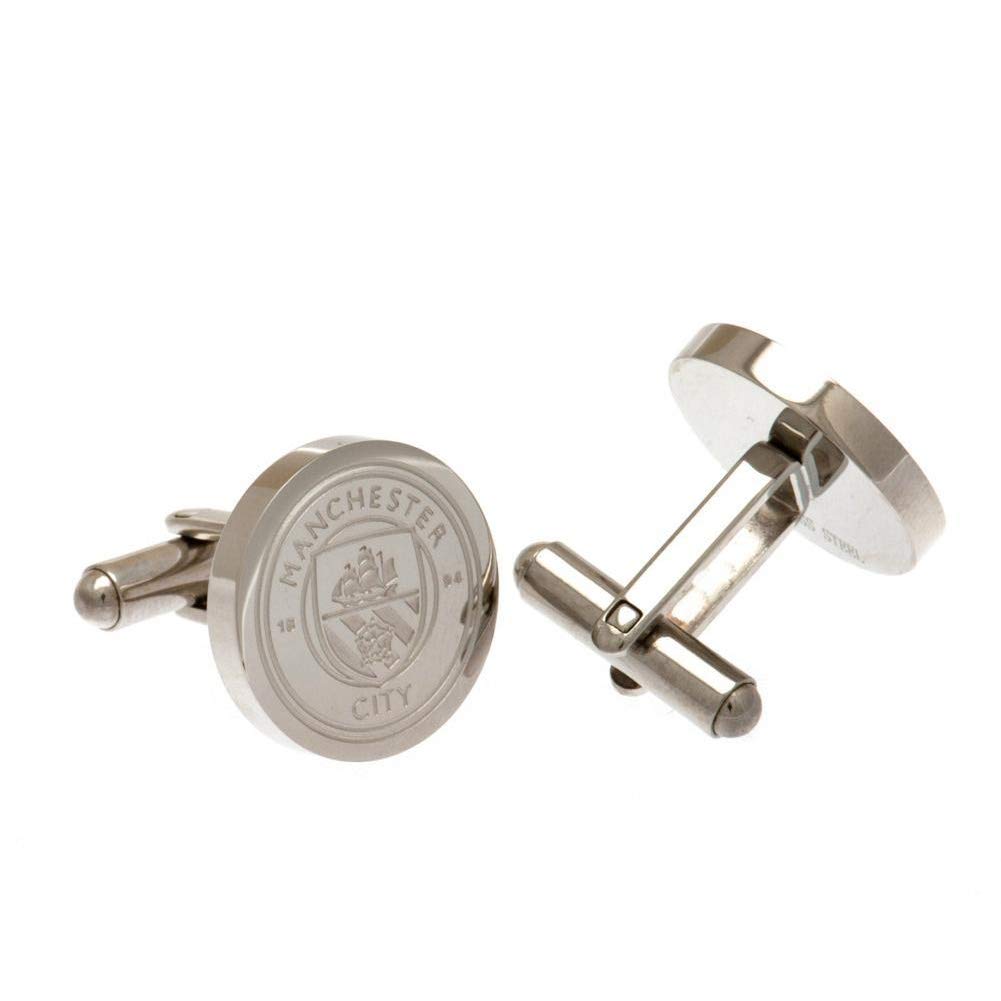 Manchester City F.C. Stainless Steel Cufflinks CR Official Merchandise