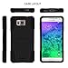 TurtleArmor | Samsung Galaxy Alpha Case | G850 [Gel Max] Dual Layer Hybrid Shock Silicone Hard Shell Case Kickstand Cool Designs - Black