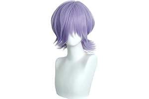 JINGDAN Demonio Hunters Costume Wig for Mystery Saja,Pop Animated Characters Wigs Long Hair Wig,Purple