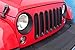 Matte Black Headlight Bezels Cover Guard Compatible for 2007-2017 Jeep Wrangler JK & Unlimited - 1 Pair