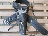 Shotgun Lilli Gun Belt - Leather - 22 Caliber - Black Color with 6