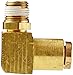 Eaton Weatherhead 1869X4S Brass CA360 D.O.T. Air Brake Tube Fitting, Swivel, 90 Degree Elbow, 1/8