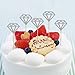 ULTNICE Diamond Cake Topper Cupcake Picks Wedding Party Decoration 50pcs (Glitter Silver)