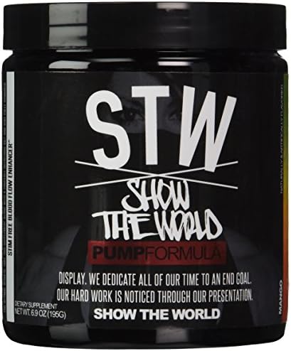 Run Everything Labs Show The World Pump Formula Powder, Mango, 6.9 Ounce