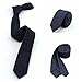 Hello Tie Unisex Denim Skinny Necktie Cotton Narrow Tie-Dark Blue