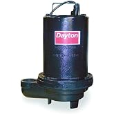Dayton EffluentPump,20ft,5.1A,0.5hp,240VAC 4HU76-1 Each