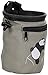 AMC Climbing Chalk Bag w/ Panda Embroidery/Front Pocket/Belt, Grey, 7