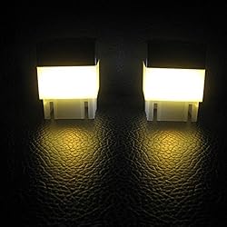 Carkio LED Fence Post Caps Solar Post Lights Warm
